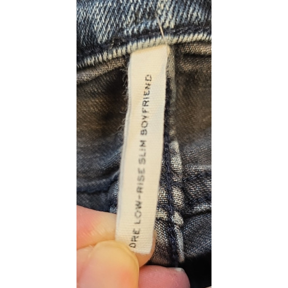 Rag & Bone Dre Low Rise Slim Boyfriend Jeans Women’s Size 29 Blue Denim - Picture 8 of 10